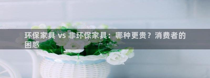 杏耀平台登录检测：环保家具 vs 非环保家具：哪种更贵？消费