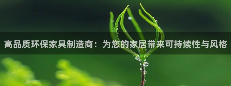 杏耀注册登陆：高品质环保家具制造商：为您的家居带来可持续性与